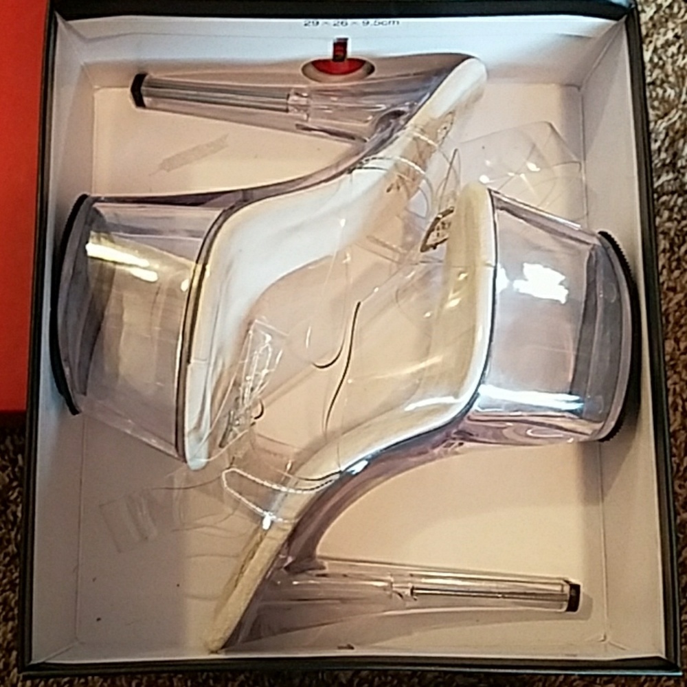 Clear pleaser dance platforms. New in box. 9M